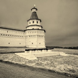 У монастырской стены. / Новоиерусалимский монастырь. Домасская башня.