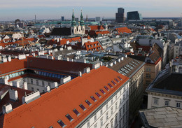 Крыши Вены / С северной башни собора Святого Штефана.