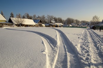 Зимняя зарисовка / Зима в деревне...
