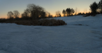 Про морозное утро у озера... / зима!