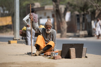 &nbsp; / уличная сцена в Индии