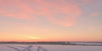 Панорама зимнего заката / Панорама зимнего заката