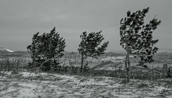 Погода испортилась... / Город Красноярск с Торгашинского хребта.