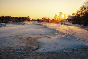 &nbsp; / закат, мороз