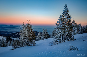 &nbsp; / Winterliche Landschaft am Morgen