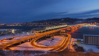 Николаевский мост / Новый, четвертый мост через Енисей в Красноярске