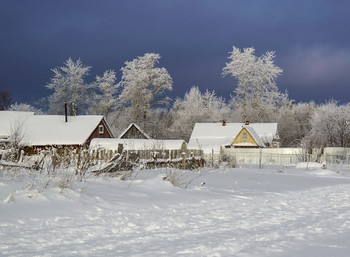 Деревня зимой... / ***