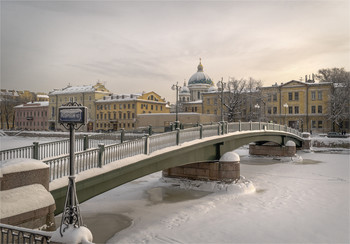 Красноармейский мост / Зимний Петербург