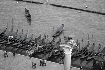 Черно-белая Венеция / С колокольни Сан-Марко.