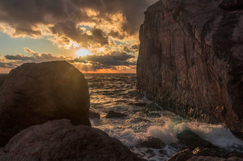 Вечер на море / Крым,Севастополь,Ласпи,Изумруд