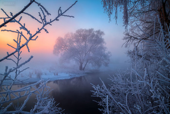 В рамках зимы / Река Истра, Московская область