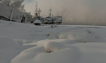 Февральские морозы... -31 / Река Енисей. Красноярск.