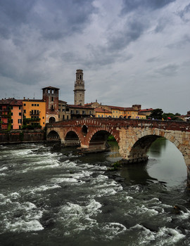 Старый римский мост / В дождливой Вероне