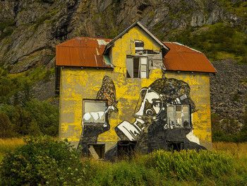 Рай , точно не в этом... / норвегия,норвежский художник,проезжая мимо,прости бабочка