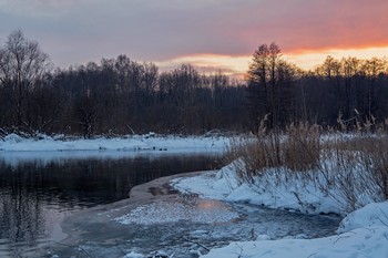 Вечер / озеро Большое голубое,Татарстан