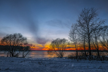 Волжские закаты. / Вечер на Волге. Конаково.