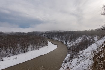 &nbsp; / Зима, река Пшеха.