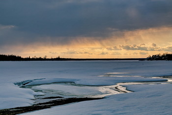 Мартовский вечер. / Томская область.