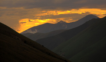 Закат на Джилысу / Кавказ. Джилысу Карачаевское