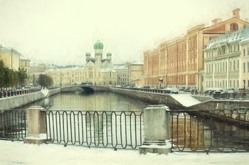 На Пикаловом мосту. / Петербург. Вид с Пикалова моста на канал Грибоедова.