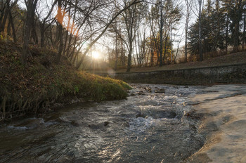 Утро в парке / река Ольховка,Кисловодский национальный парк.