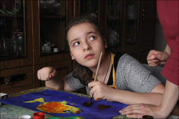 Открывая мир... / Развивающий урок рисования на дому у девочки с диагнозом ДЦП