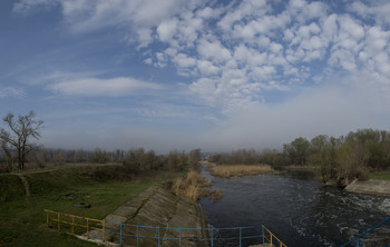 Уходящий туман / река Айдар
