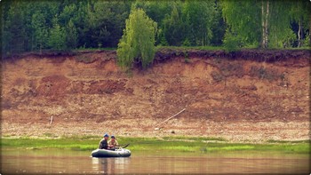 Эх! Сухона река - крутые берега!... / Река Сухона, Великоустюгский район Вологодской области....