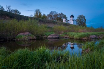 Вечер в Выбутах. / Псковская область. Выбуты.