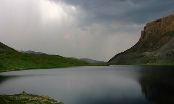 Гроза на Турьем озере / Кавказ. Архыз
