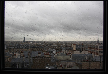Особенности национальной погоды / А в Париже дождь...
Вид из окна.