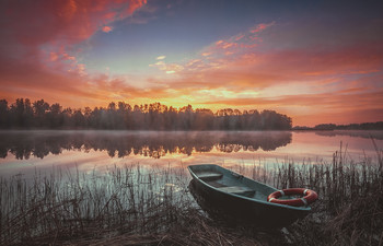 &nbsp; / восход на реке Вента(Латвия)