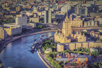 Москва с высоты 89 этажа. / Снимал со смотровой площадки в &quot;Москва-Сити&quot;.