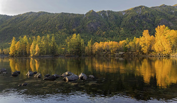 Осень. / Осенним утром в долине лавовых озер. Бурятия.