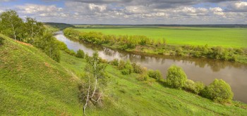 Панорамный вид на Оку / Тульская обл.