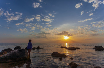 Во время заката / Крым