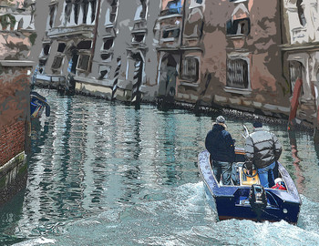 Неожиданный поворот / На одном из каналов Венеции