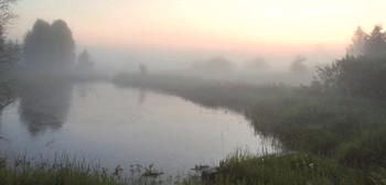 Вечерняя панорама в тумане / Вечерняя панорама в тумане