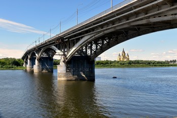 Нижегородский ракурс / Канавинский мост и собор Александра Невского
