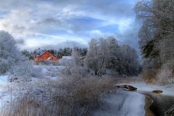 Дом у реки / Зима
