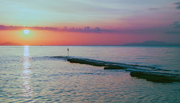 Солнечный маяк / Закат на отливе. ND1000.