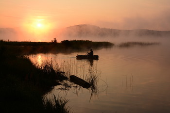 &nbsp; / Утро. Восход. Озеро Калкан. Башкирия.