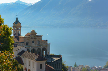 Madonna del Sasso / Церковь Madonna del Sasso (Богородица на камне) в швейцарском Локарно