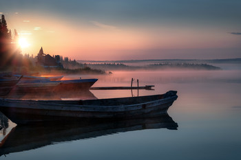 Последний месяц лета / Августовский рассвет на озере Зюраткуль