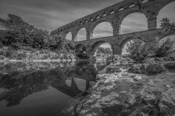 &nbsp; / Pont du Gard ein römische Äquadukt im Département Gard, Südfrankreich