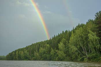 Радуга над Сылвой / Пермский край.Кунгурский район