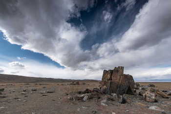 степной пейзаж / пейзаж на Алтае