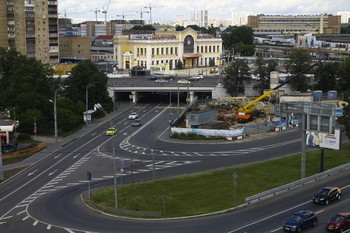 Вид на площадь Савёловского вокзала / Москва.Вид на площадь Савёловского вокзала