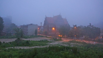 Вечерний туман / Гданьск, Польша