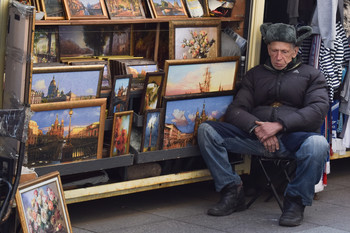 Торговец картинами / Санкт-Петербург, 2019